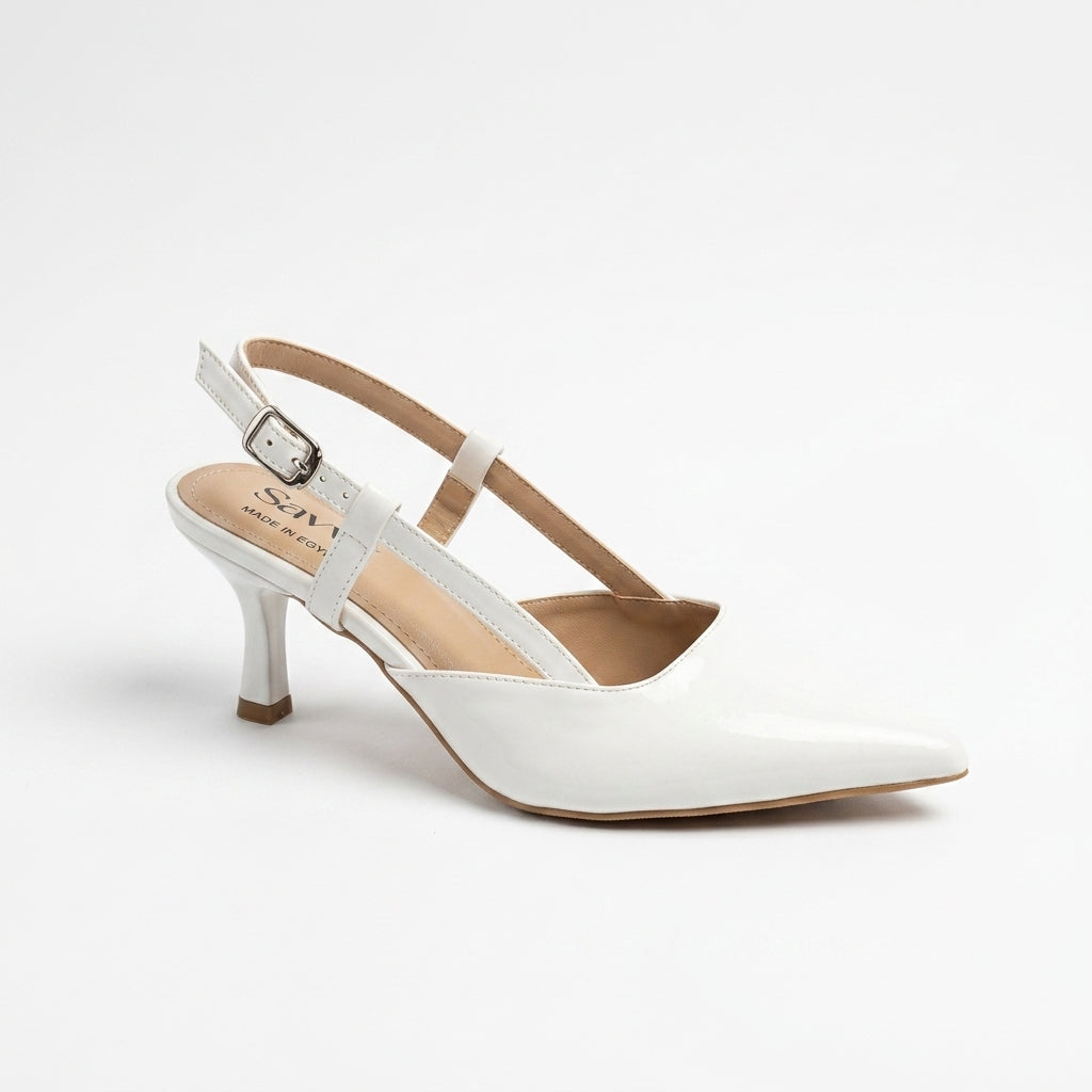 Glossy Patent Slingback 7CM