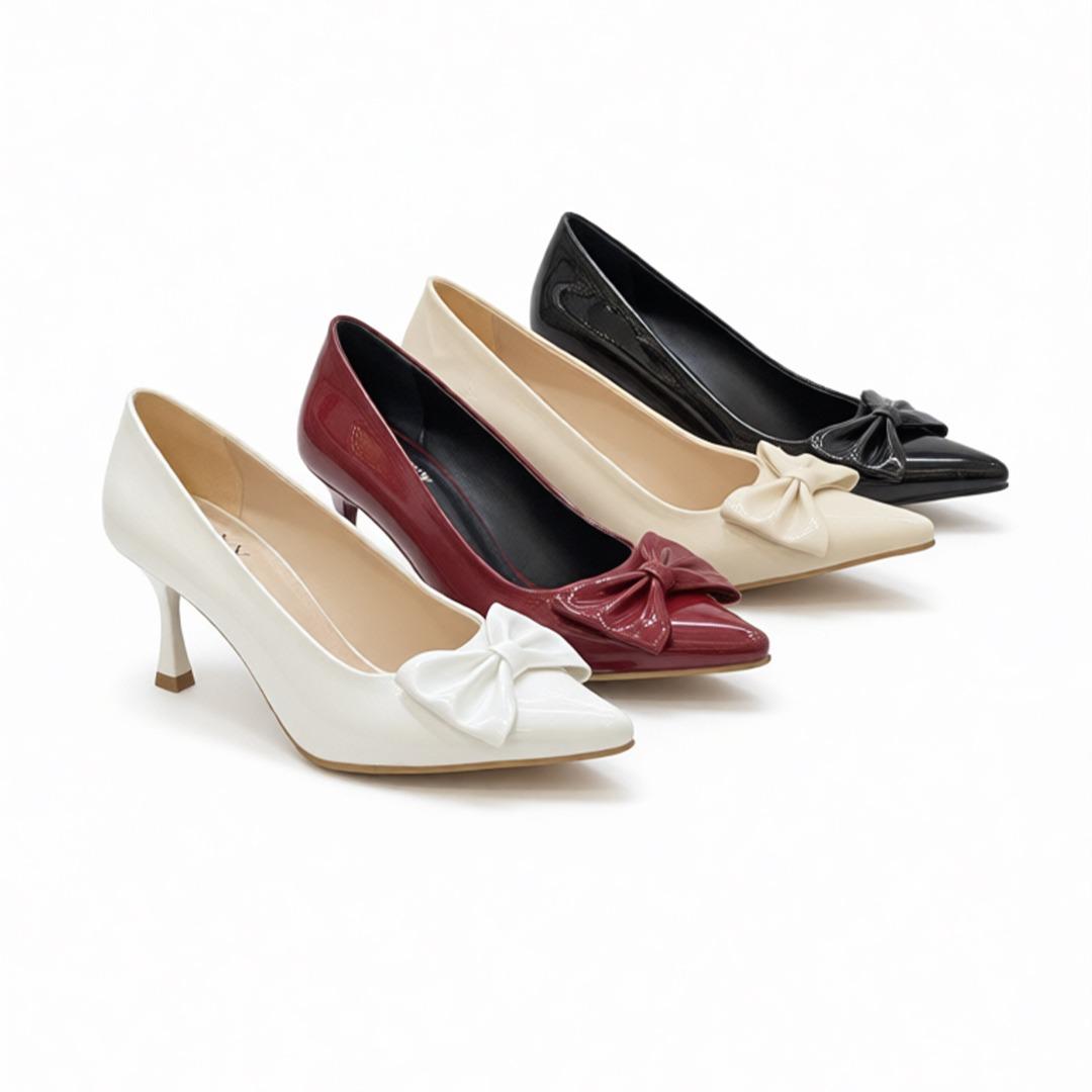 Glossy Bow Classic Pump 7CM