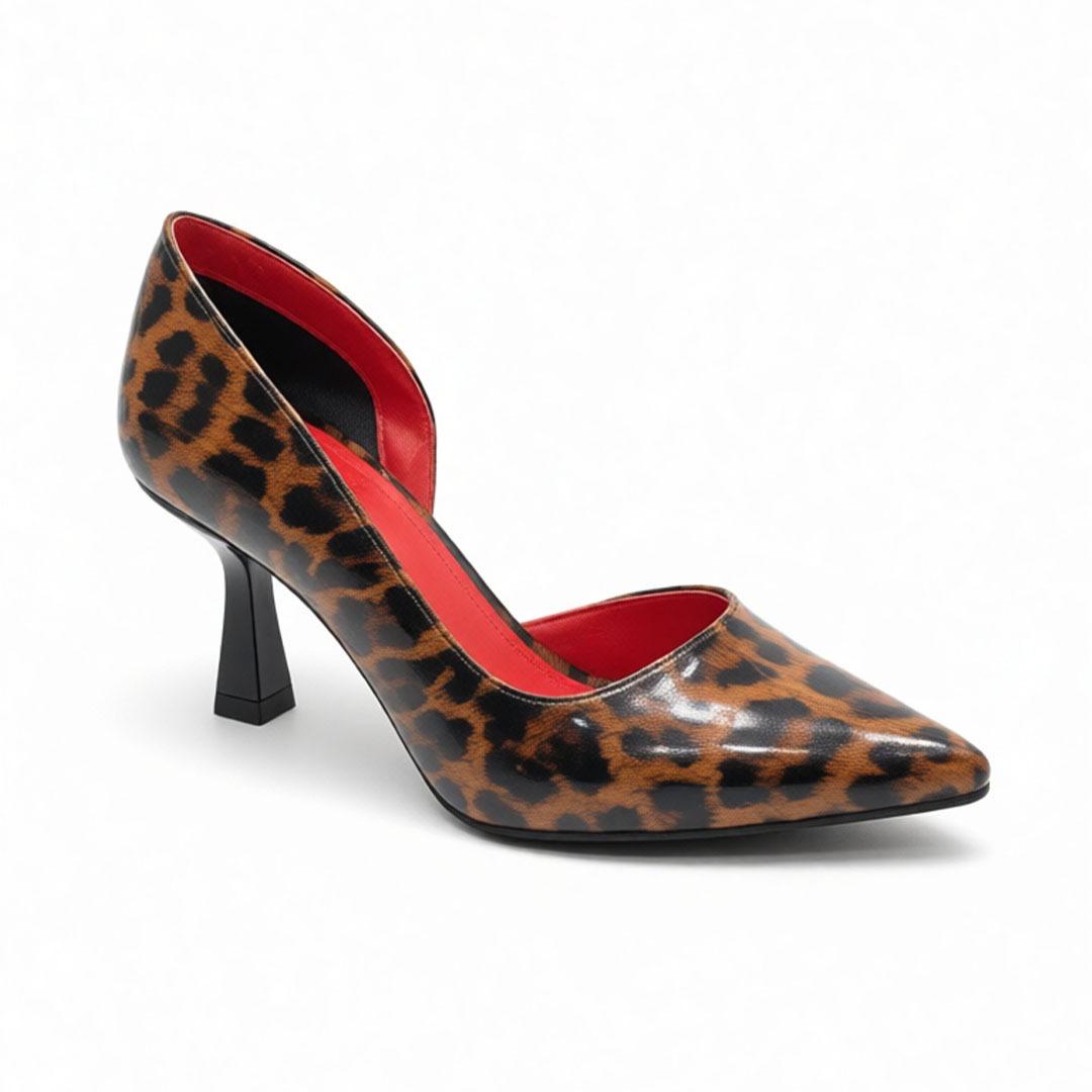 Glossy Leopard D’Orsay 7CM