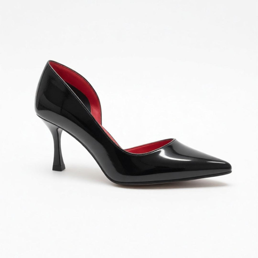 Glossy Red D’Orsay 7CM