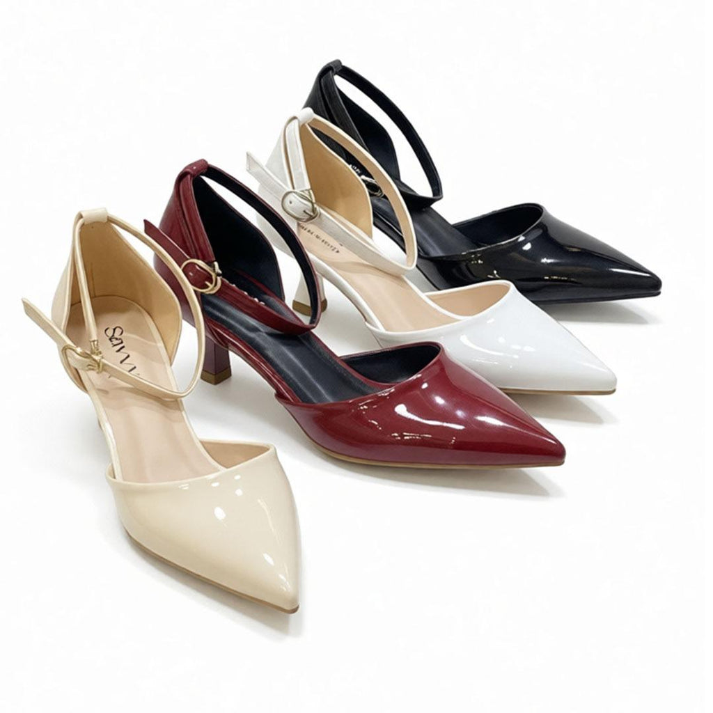 Glossy Slingback Heels 5CM