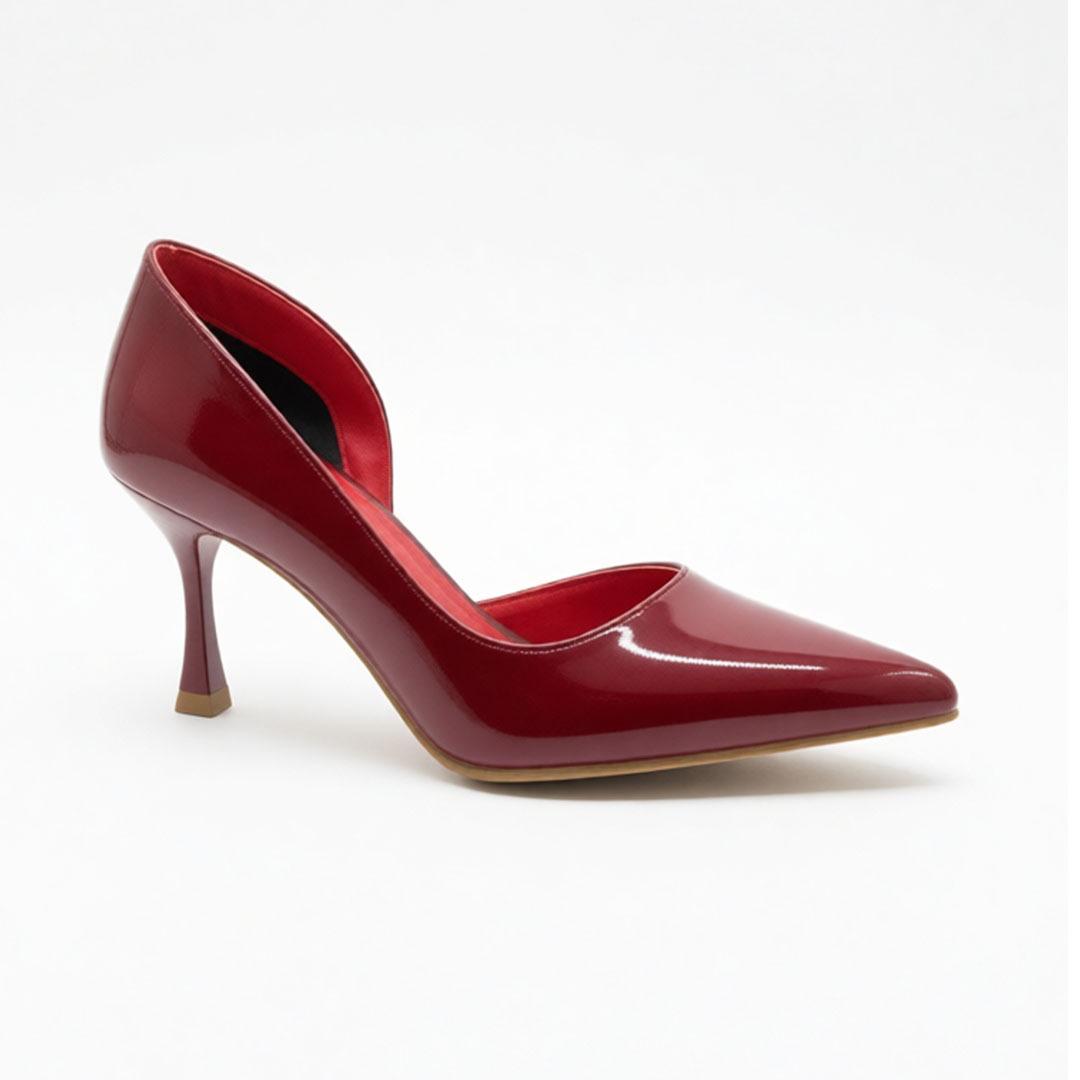 Glossy Red D’Orsay 7CM